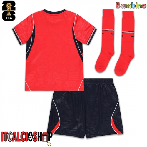 Inghilterra Seconda Maglia Bambino Mondiali 2026 Manica Corta (+ Pantaloni corti)